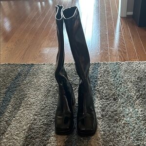 Black Knee-High Boots